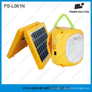 2W Portable Solar Emergency Lantern with Phone Charger 5-in-1